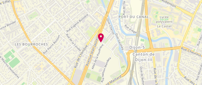 Plan de GOUDEAU-BOUTILLON Sophie, 2 Rue Jean-Baptiste Peincede, 21000 Dijon