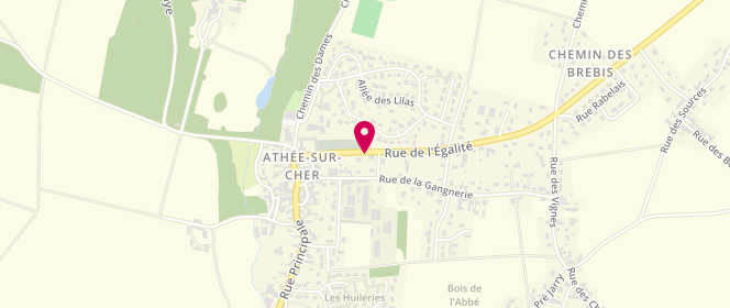 Plan de ETTORI Isabelle, 7 Rue de l'Egalite, 37270 Athée-sur-Cher