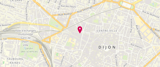 Plan de Ophtalmologie Grangier, 15 Place Grangier, 21000 Dijon