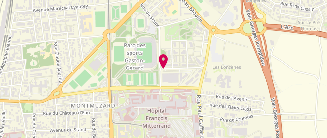 Plan de GANTET Axel, 2 Rue Angelique Ducoudray, 21000 Dijon