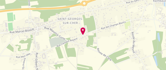 Plan de CHAUBERT-ROLLINAT Nathalie, 115 Rue Clément Bayard, 41400 Saint-Georges-sur-Cher