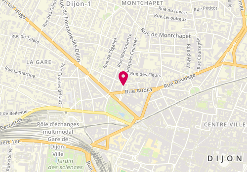 Plan de MARTINON Jacques, 4 Rue Jacques Cellerier, 21000 Dijon
