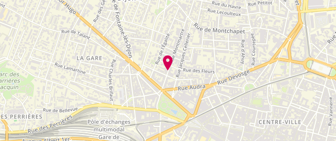 Plan de ROCHE Matthieu, 7 Rue Montmartre, 21000 Dijon