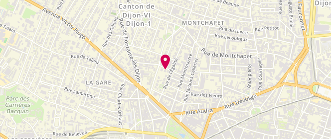 Plan de BARRAL Mathilde, 1 Bis Rue Nicolas Berthot, 21000 Dijon