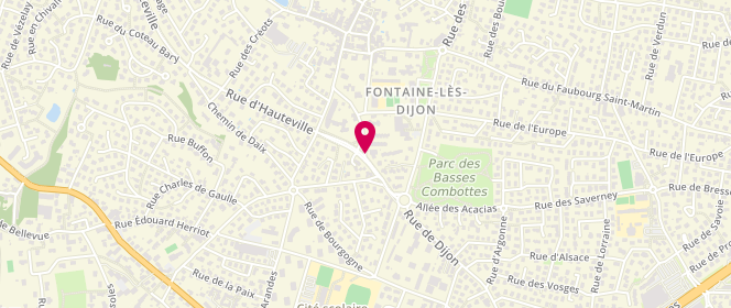 Plan de POULAIN Anne Sophie, 3 Rue de Dijon, 21121 Fontaine-lès-Dijon
