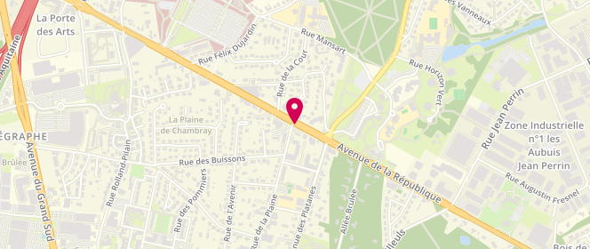 Plan de BOUCHARDIE Romane, Avenue de la Republique, 37170 Chambray-lès-Tours
