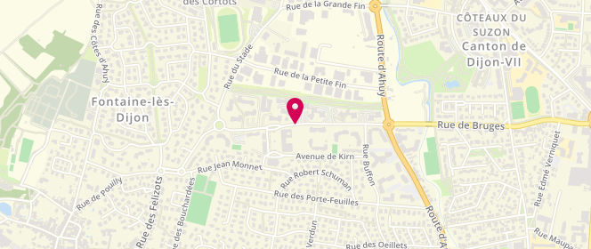 Plan de BOLLOTTE Virginie, 3H3 Rue Majnoni d'Intignano, 21121 Fontaine-lès-Dijon