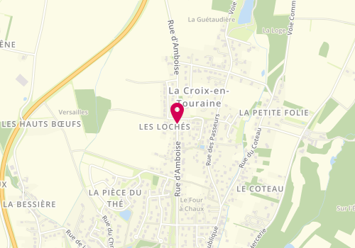 Plan de MONPERT-BOUVIER Lucie, 27 Route d'Amboise, 37150 La Croix-en-Touraine