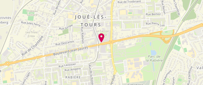 Plan de DUBOIS Arnaud, 81 Boulevard Jean Jaurès, 37300 Joué-lès-Tours