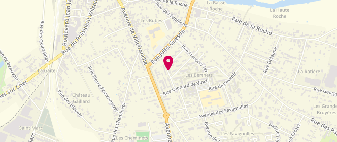 Plan de BARRETTE Régis, 6 Rue du Bellay, 41200 Romorantin-Lanthenay