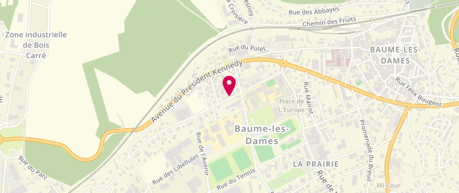 Plan de BRUEY Gonzague, 12 Rue Ernest Nicolas, 25110 Baume-les-Dames