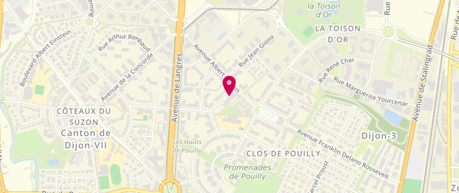 Plan de MUNSCHI-PION Patricia, 6 Rue du Docteur Henry Berger, 21000 Dijon
