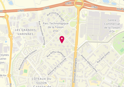 Plan de JACOB Denis, 3 Rue Louis Neel, 21000 Dijon