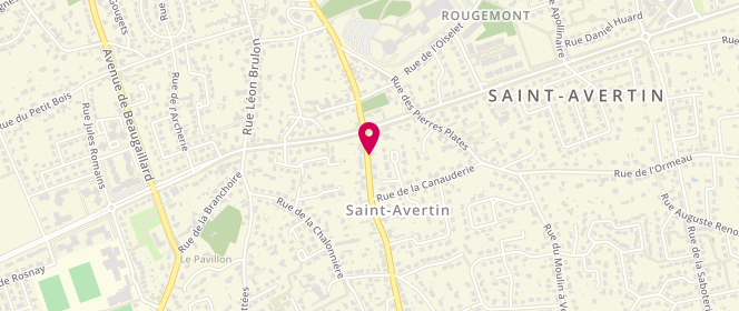 Plan de HUITEL Sylvie, 176 Rue de Cormery, 37550 Saint-Avertin