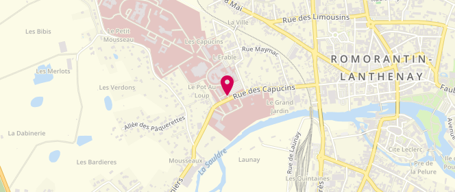 Plan de BODIN Marine, 96 Rue des Capucins, 41206 Romorantin-Lanthenay