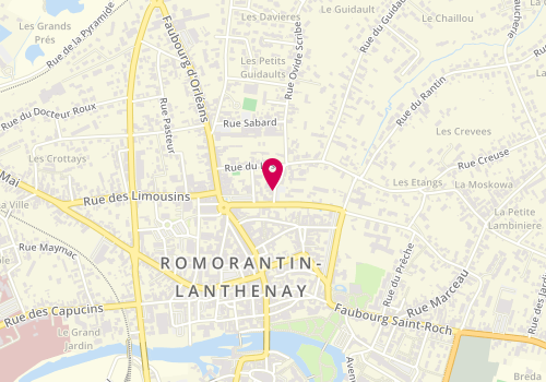 Plan de RECOUVREUR Annie, 6 Rue Jules Ferry, 41200 Romorantin-Lanthenay