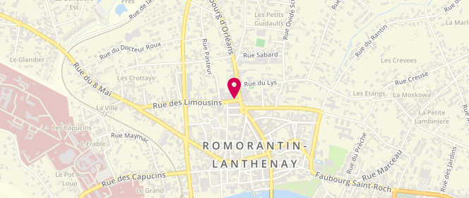 Plan de DEROCHE Pierre, 4 Rue des Limousins, 41200 Romorantin-Lanthenay