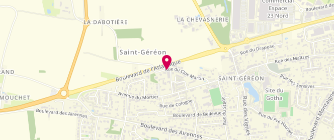 Plan de GIURIA Clara, 277 Rue du Clos Martin, 44150 Saint-Géréon