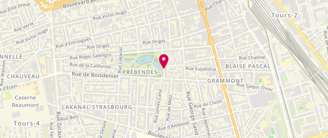Plan de CORVEN Christian, 30 Rue des Prebendes, 37000 Tours