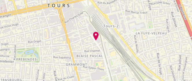 Plan de DUTREIX Jean-Luc, 60 Rue Blaise Pascal, 37000 Tours