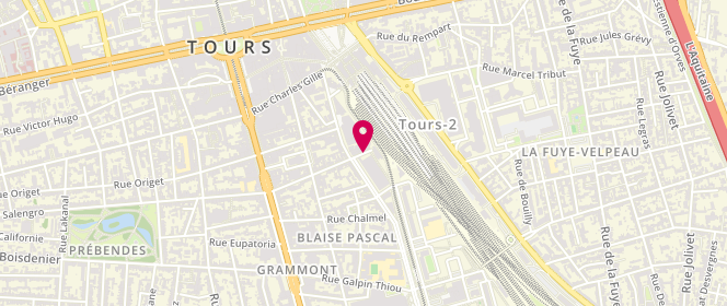 Plan de LECOMTE Thierry, 41 Rue Grecourt, 37000 Tours