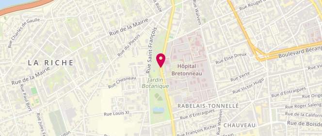 Plan de L'HOSTIS Floriane, 2 Boulevard Tonnelle, 37044 Tours