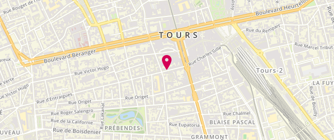 Plan de GRANGEON Hervé, 25 Rue d'Entraigues, 37000 Tours