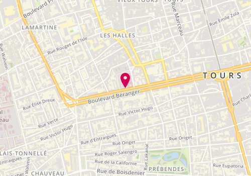 Plan de ROUSSEAU Marie-Cécile, 49 Boulevard Beranger, 37044 Tours