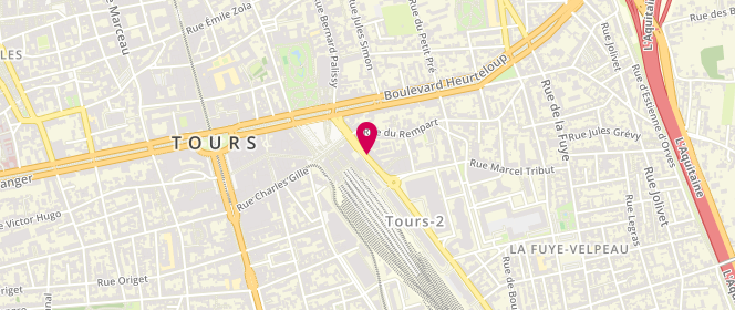 Plan de GAUTIER-Jubé Florence, 18 Rue Édouard Vaillant, 37000 Tours