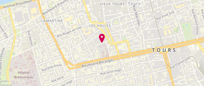 Plan de PALISSON Eric, 19 Rue Jules Charpentier, 37000 Tours