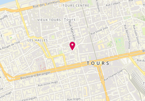 Plan de MULLER Christine, 24 Rue de Clocheville, 37000 Tours