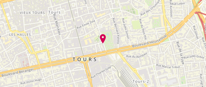 Plan de HUCAULT Charlotte, 31 Bis Rue de Buffon, 37000 Tours