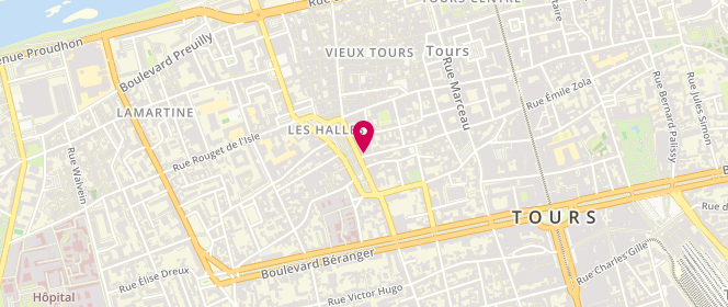 Plan de SAINT-GEORGES Anne, 61 Rue Néricault Destouches, 37000 Tours