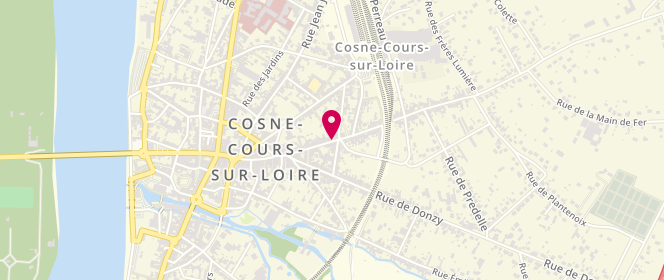 Plan de SAULNIER Marie-Yvonne, 55 Rue des Freres Gambon, 58200 Cosne-Cours-sur-Loire