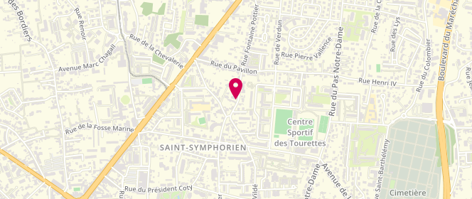 Plan de AFFOYON Félix, 79 Rue Fontaine Pottier, 37100 Tours