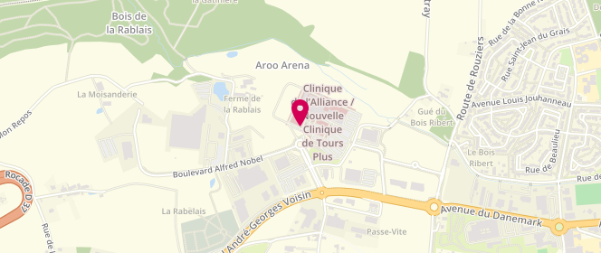Plan de MOUCHON Stéphanie, 1 Boulevard Alfred Nobel, 37540 Saint-Cyr-sur-Loire