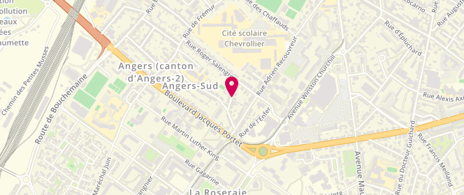 Plan de ARBAUD Luc, 11 Rue Edouard Vaillant, 49000 Angers