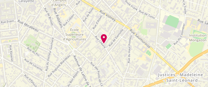 Plan de ROBIDAS-MARTIN Emilie, 57 Rue de la Chapelle, 49000 Angers