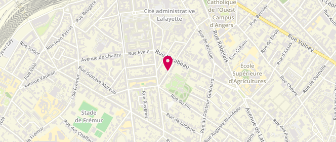 Plan de GAY Gérald, 72 Rue Jean de la Fontaine, 49000 Angers