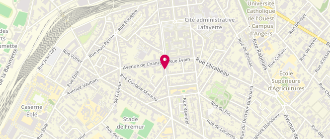 Plan de LEROY Amaël, 90 Bis Rue de Letanduere, 49000 Angers