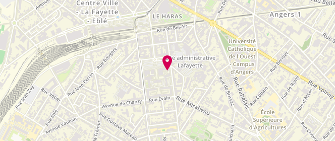 Plan de CLOCHON Pascale, 20 C Rue Dupetit Thouars, 49000 Angers
