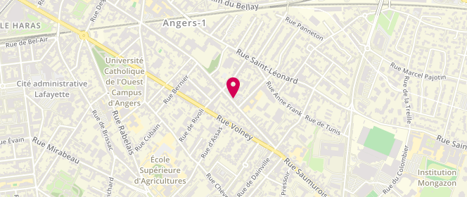 Plan de BALAYILA-BEAUDOUIN Lénaïc, 75 Rue de la Madeleine, 49000 Angers