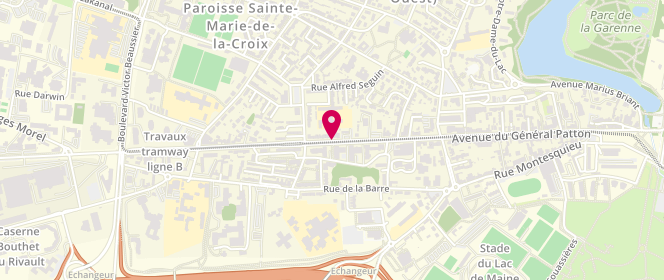 Plan de Mounier-GUERIN Séverine, 98 Avenue du Général Patton, 49000 Angers