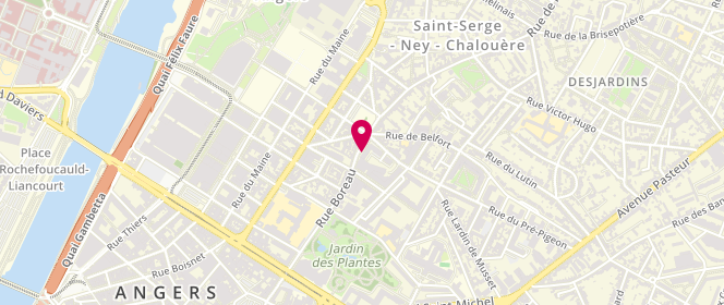 Plan de LAGACHE Sophie, 7 Rue Boreau, 49100 Angers
