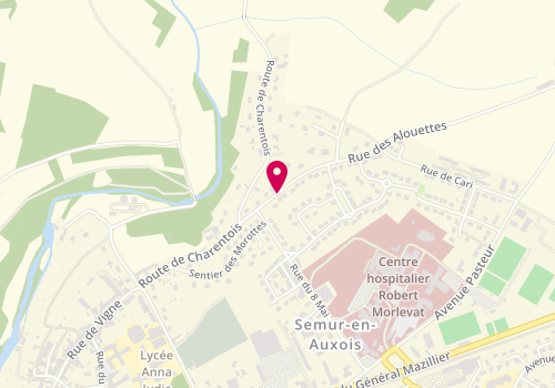 Plan de VAISSE Valérie, 3 Rue des Alouettes, 21140 Semur-en-Auxois