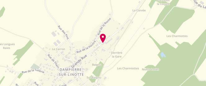 Plan de BIEREL Richard, 9 Grand Rue, 70230 Dampierre-sur-Linotte