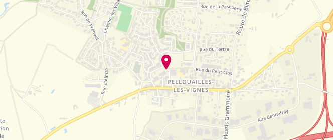 Plan de D'ESPAGNAC Karine, 4 Rue de la Vieille Poste, 49112 Pellouailles-les-Vignes