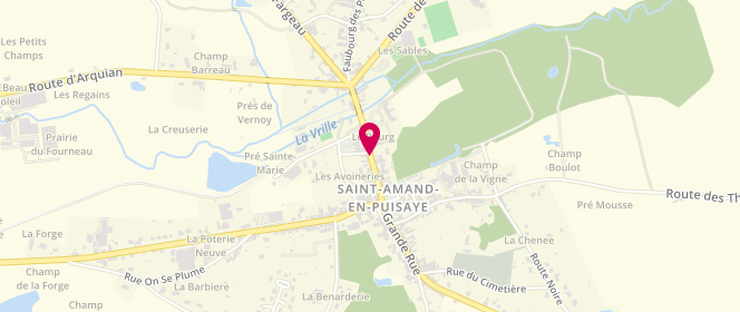 Plan de JARNY Christophe, 16 Grande Rue, 58310 Saint-Amand-en-Puisaye