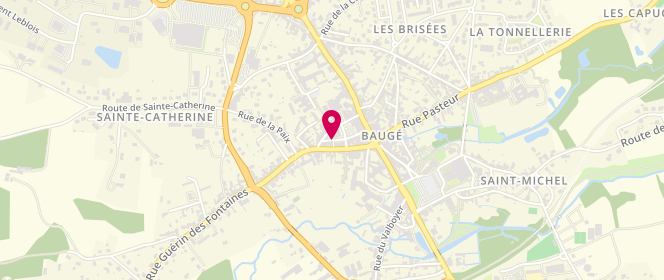 Plan de Ben KEMOUN Paule-Annick, 19 Place du Marche, 49150 Baugé-en-Anjou