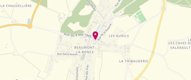 Plan de BEGUIER Hélène, 1 Rue Georges Bieret, 37360 Beaumont-Louestault